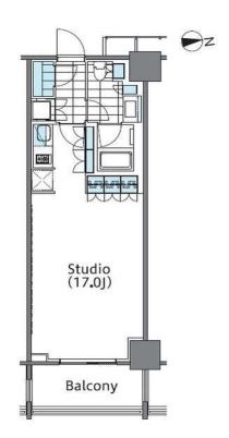 コンフォリア新宿イーストサイドタワー　325号室　間取り