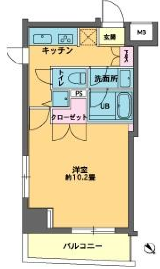 カスタリア東日本橋２　201号室　間取り