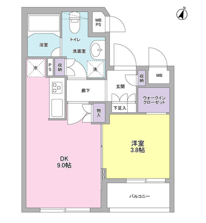 コンフォリア麻布台　303号室　間取り