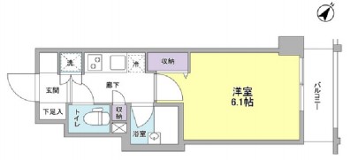 ジェイフラッツ初台　209号室　間取り