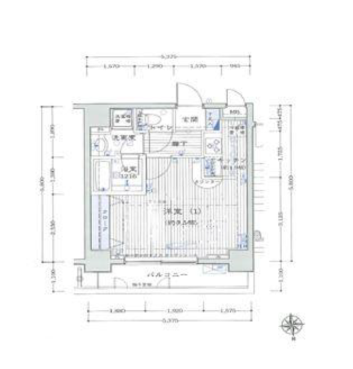 ランドステージお茶の水　201号室　間取り
