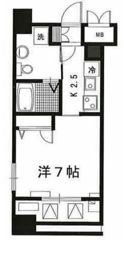 マストライフ目黒南　405号室　間取り
