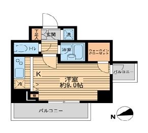 ＨＦ早稲田レジデンス２　1301号室　間取り