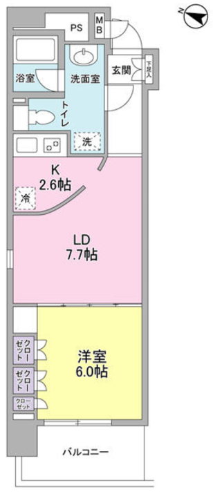 コンフォリア西麻布　301号室　間取り