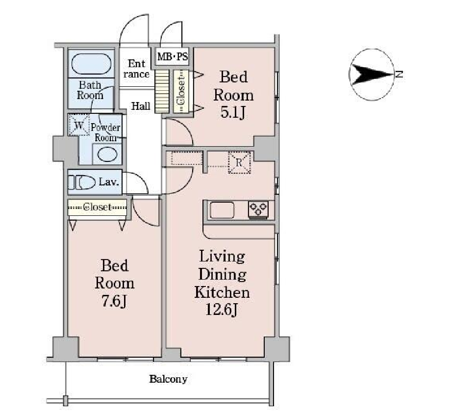 グランディール渋谷神泉　204号室　間取り