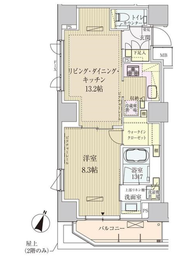 パークアクシス赤坂見附　205号室　間取り