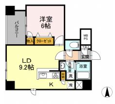 グランジット神田司町　1102号室　間取り