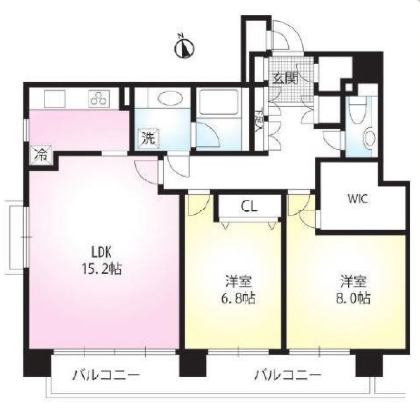 センプレ高輪　403号室　間取り