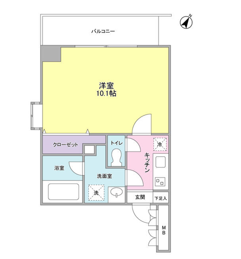 ユーキメゾン一番町　302号室　間取り