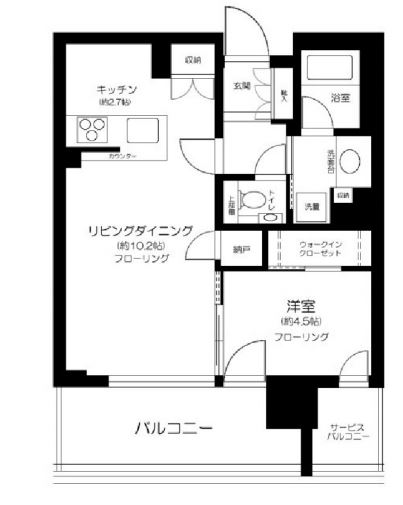 シティタワーズ東京ベイ　906号室　間取り