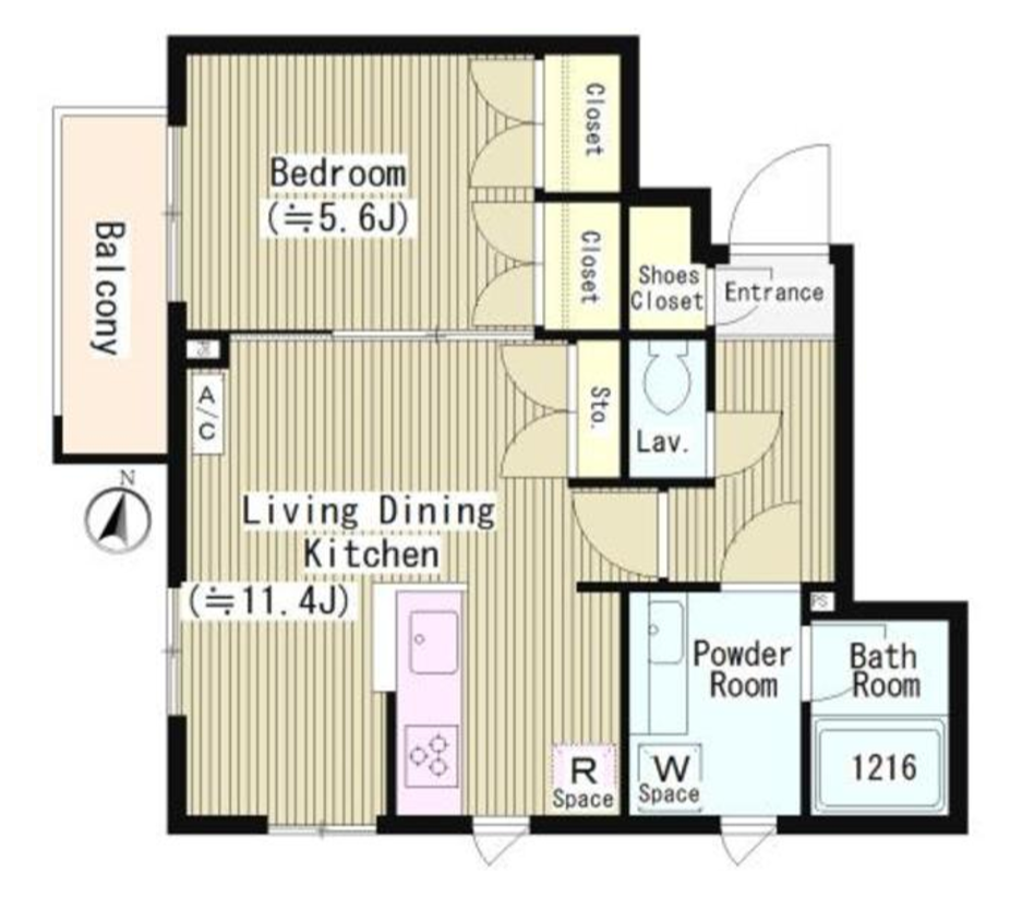 ファレール笹塚　204号室　間取り