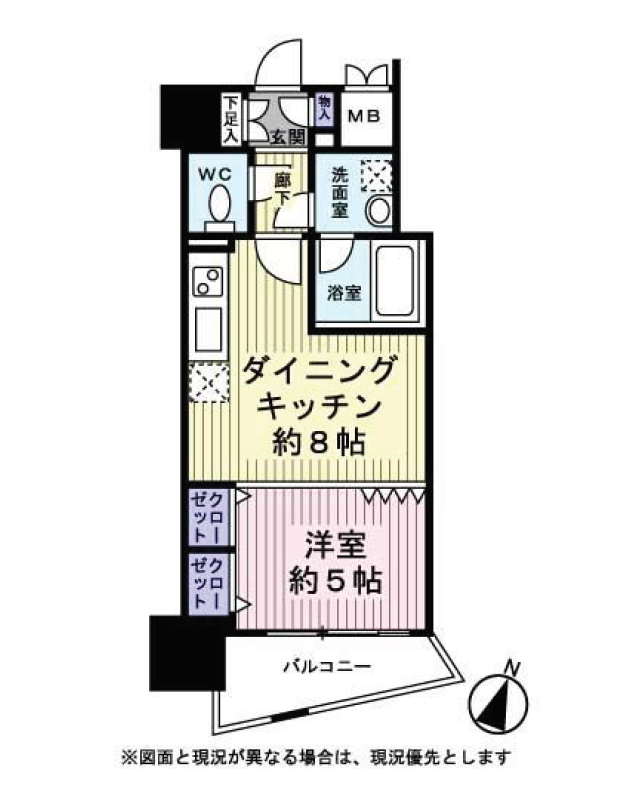 デュオ・スカーラ市ヶ谷　403号室　間取り