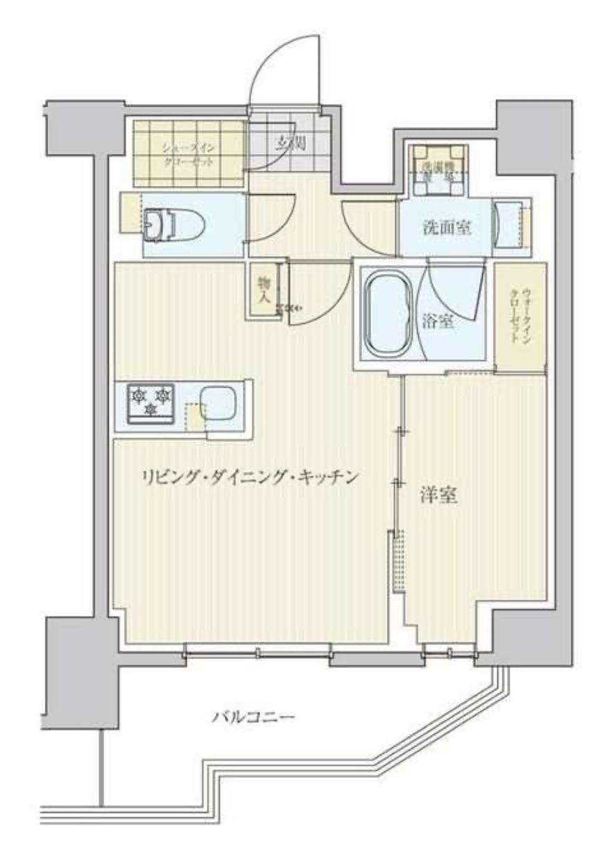 リビオメゾン南砂町　1306号室　間取り