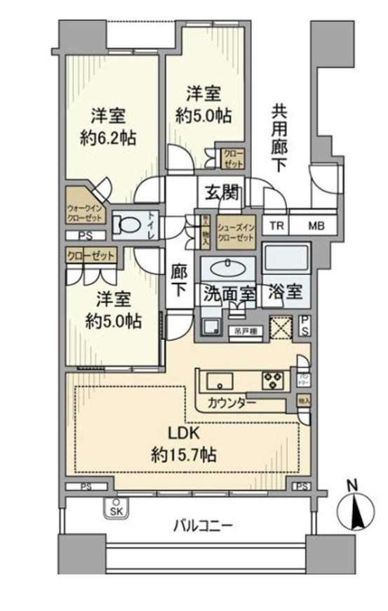 ブリリア品川中延　306号室　間取り