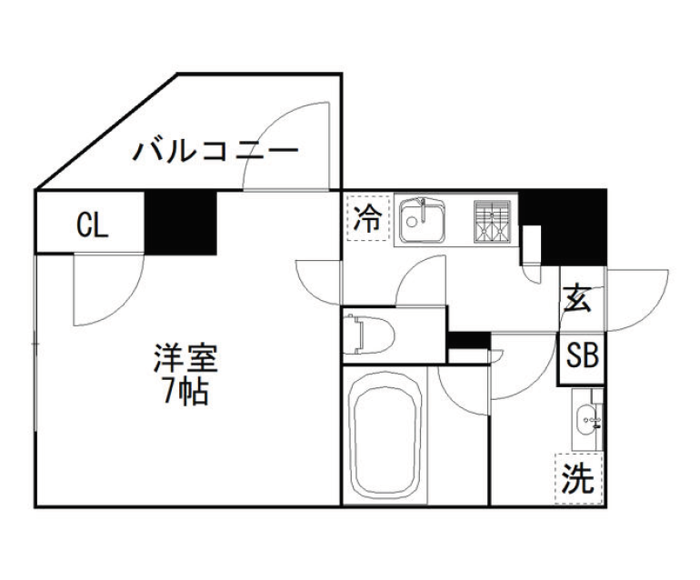 オーギュメント牛込神楽坂　601号室　間取り