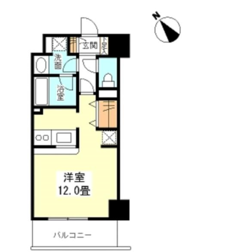 TKフラッツ渋谷　1002号室　間取り