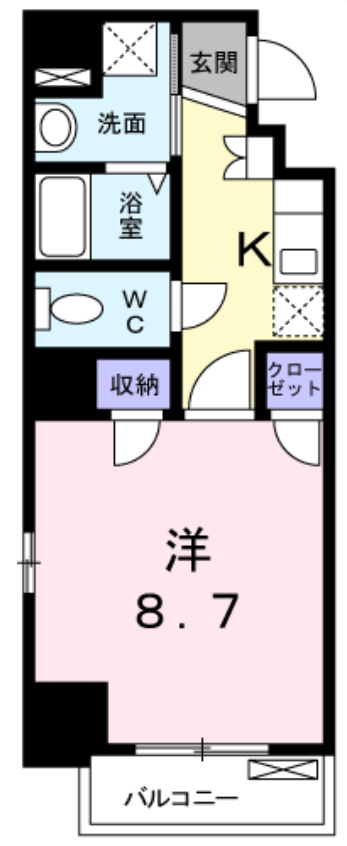 ヒルクレスト広尾　701号室　間取り