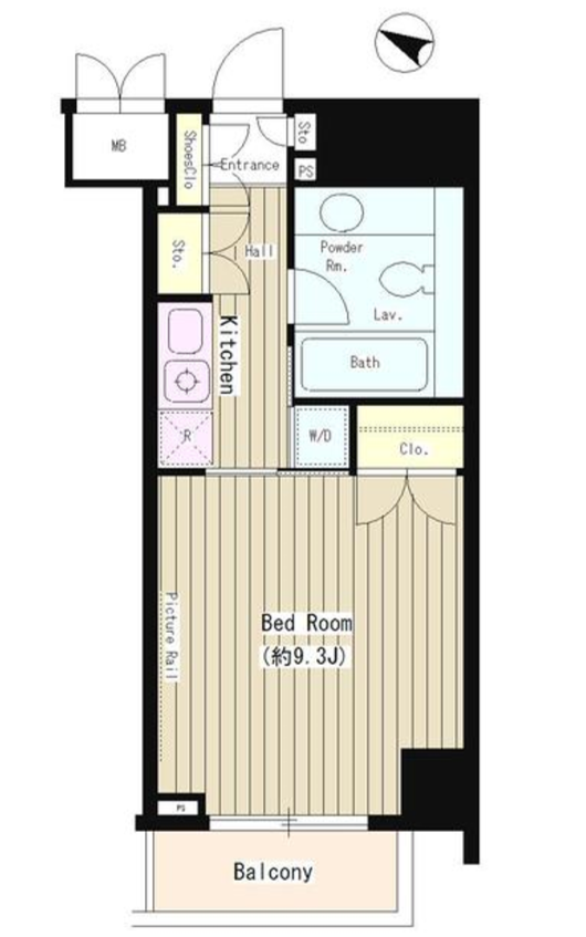 N35 イースト　1008号室　間取り