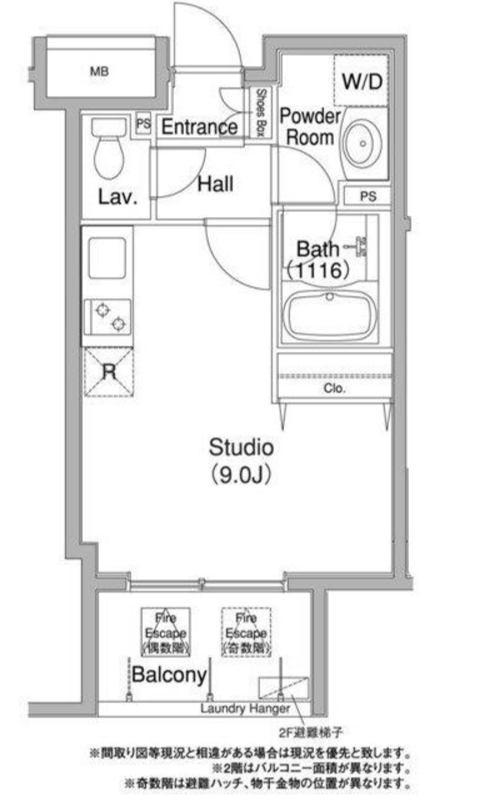 コンフォリア銀座EAST　403号室　間取り