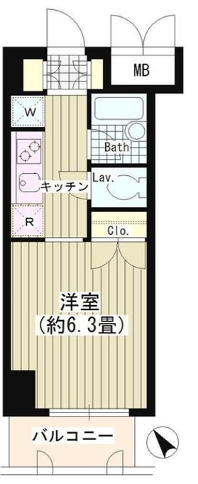 タキミハウス渋谷　302号室　間取り