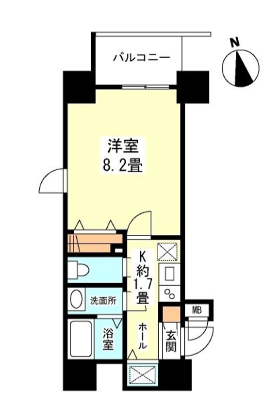 ガーラプレイス新宿御苑　403号室　間取り