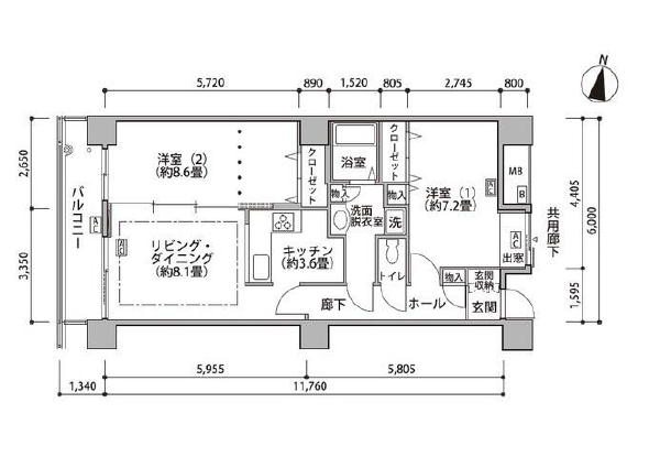 東雲キャナルコートCODAN　18号棟703号室　間取り