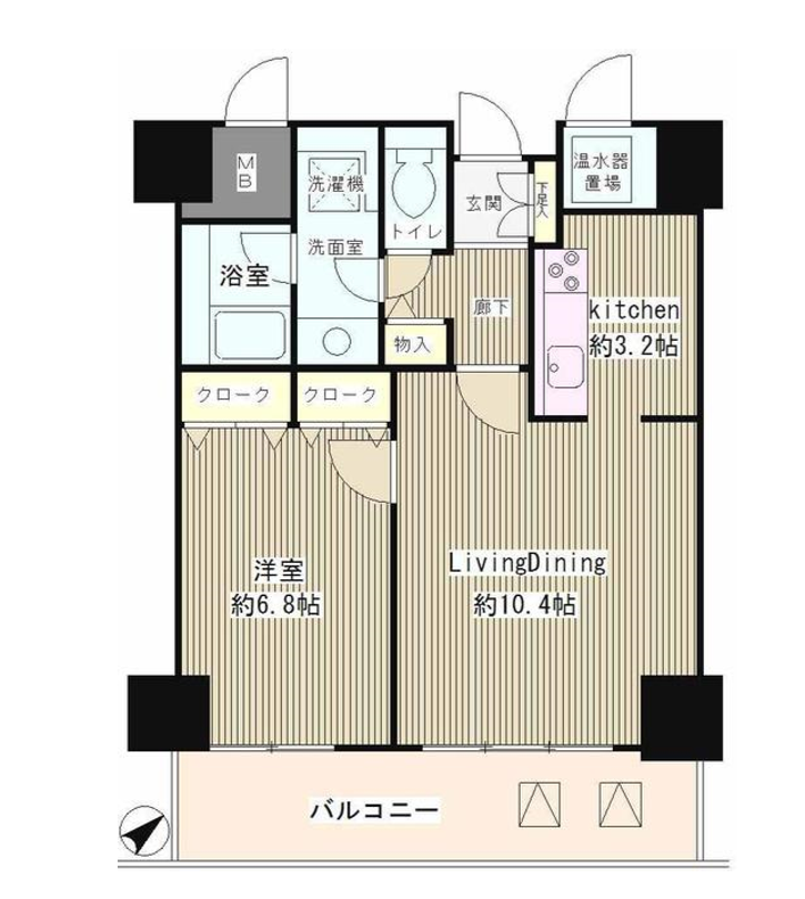 トレステージ目黒　302号室　間取り