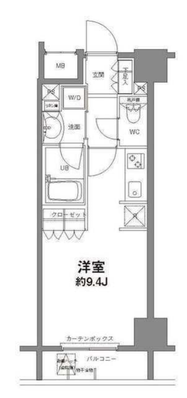 コンフォリア新宿御苑Ⅱ　1202号室　間取り
