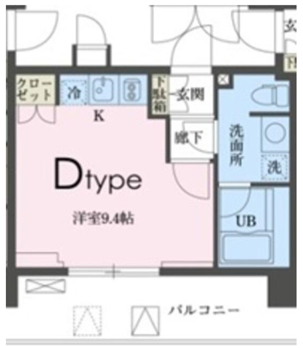 ガレリア東新宿　605号室　間取り