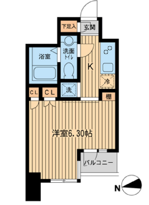 KDXレジデンス東新宿　1107号室　間取り