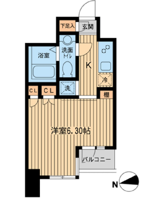 KDXレジデンス東新宿　707号室　間取り