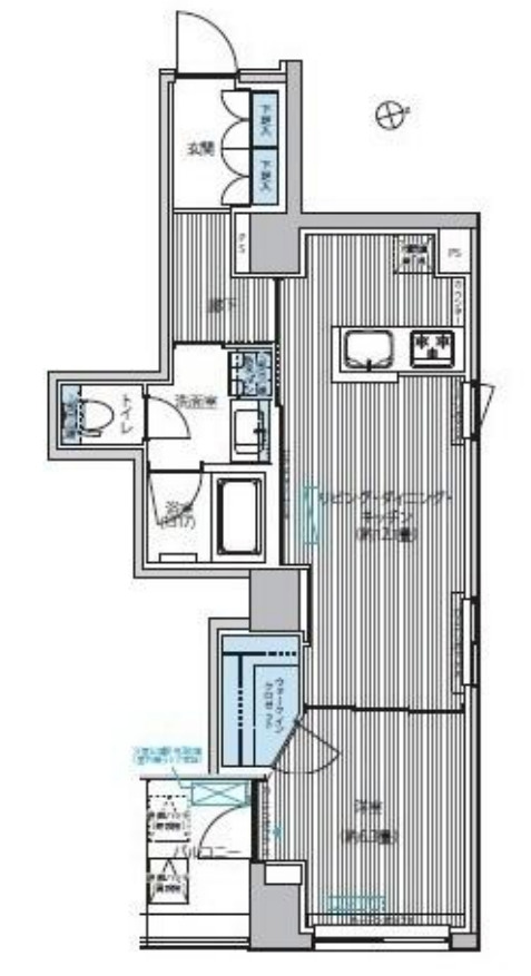 御幸レジデンス日本橋茅場町　1006号室　間取り