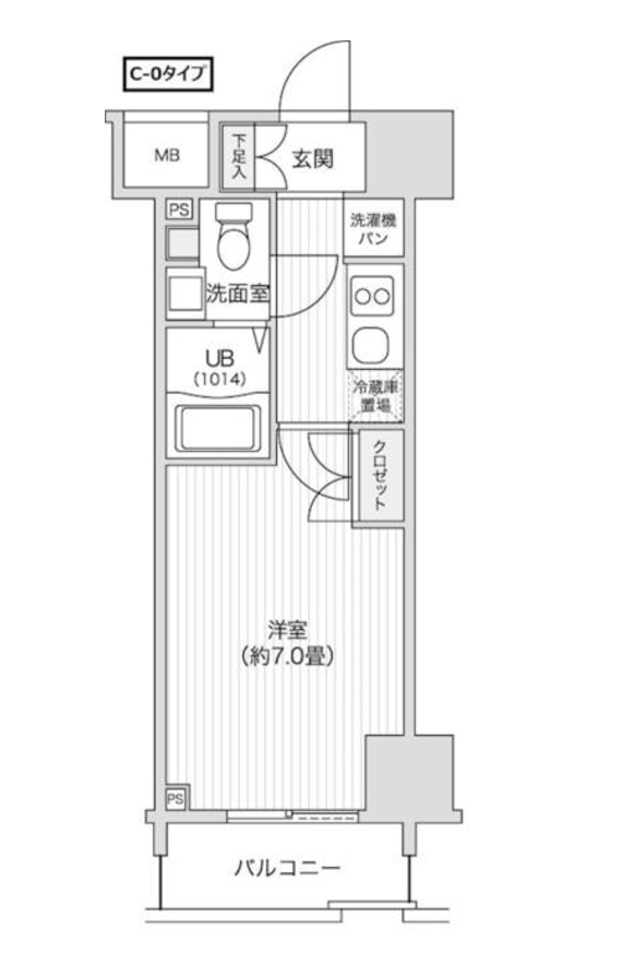 レジディア笹塚２　902号室　間取り