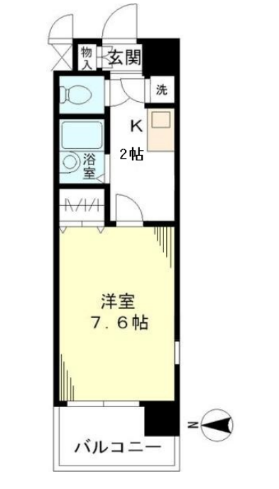 イーストコート芝　1001号室　間取り