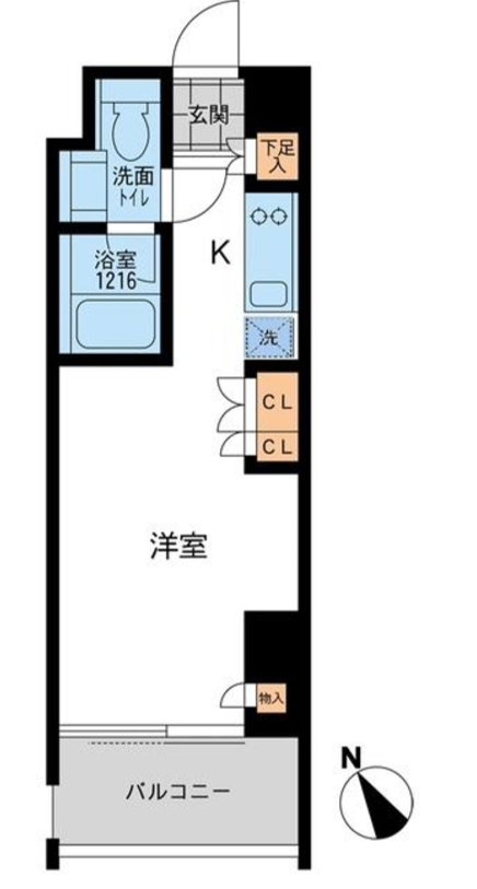 アーデン五反田　501号室　間取り