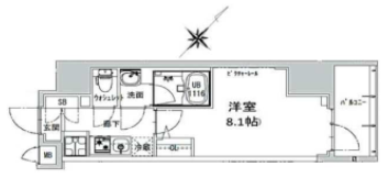エスレジデンス神田アバンス　902号室　間取り