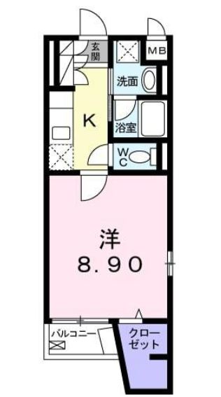 シュトラーレ四番町　201号室　間取り