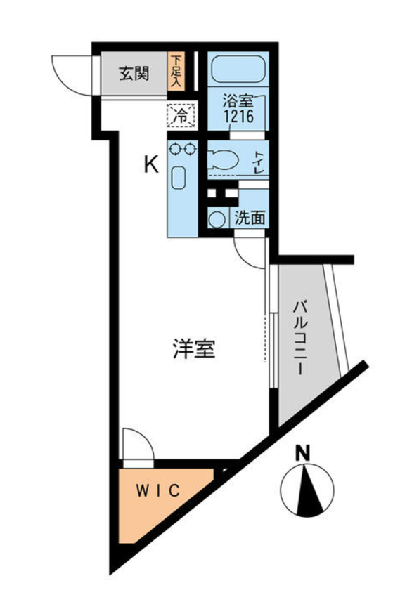 アーデン芝公園　806号室　間取り