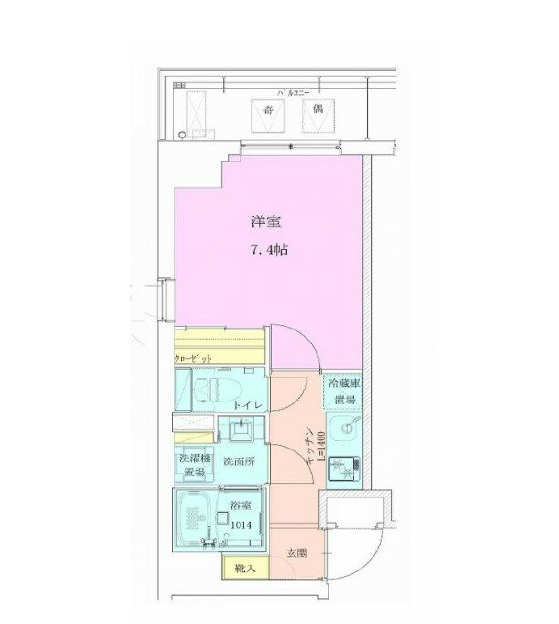 恵比寿レジデンス壱番館　701号室　間取り