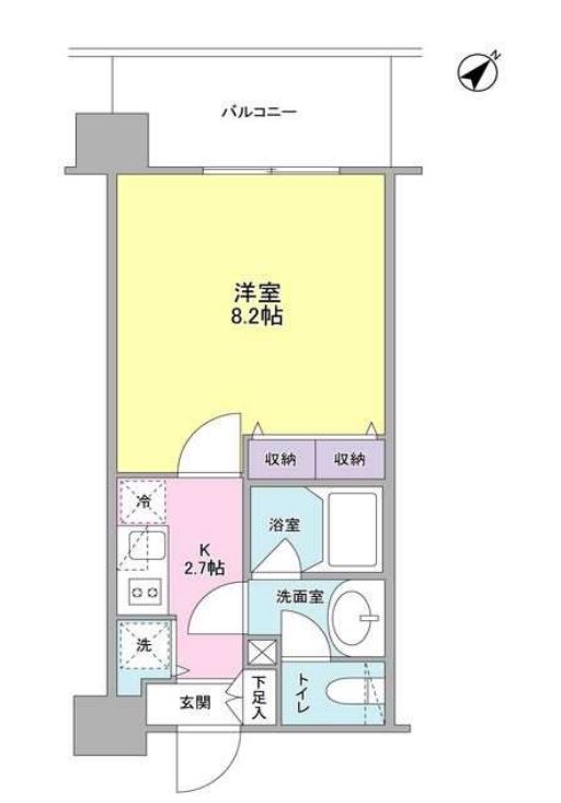 プロスペクト東雲橋　613号室　間取り