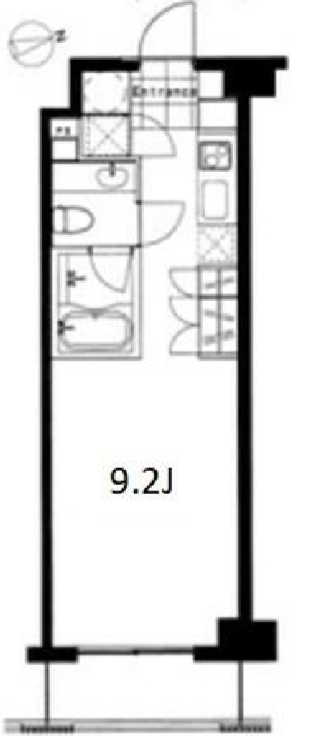 フレンシア麻布十番ノース　704号室　間取り