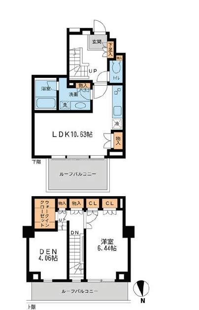 レジデンス白金コローレ　403号室　間取り