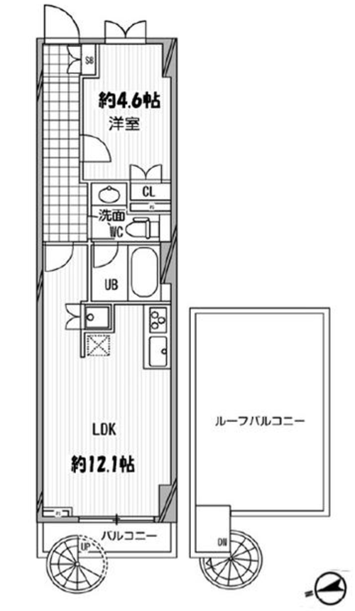 パシフィックコート中延　202号室　間取り