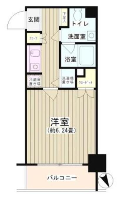 ノナプレイス渋谷富ヶ谷　203号室　間取り