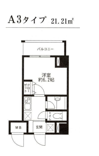 レジディア東品川　512号室　間取り