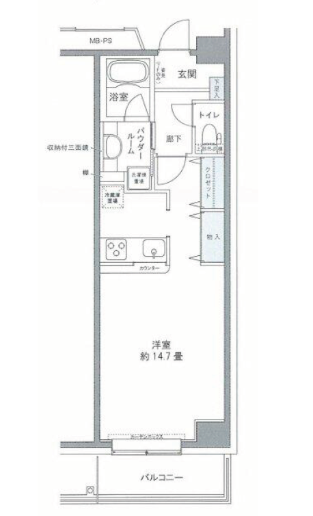 プライムアーバン豊洲　619号室　間取り
