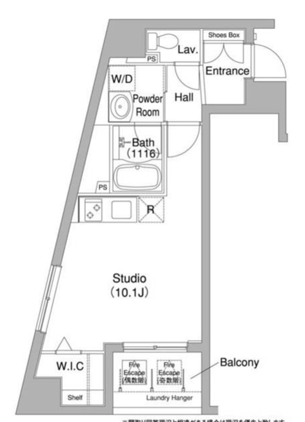 コンフォリア銀座EAST　508号室　間取り