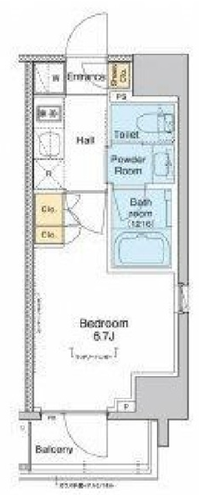 プラウドフラット戸越銀座　508号室　間取り