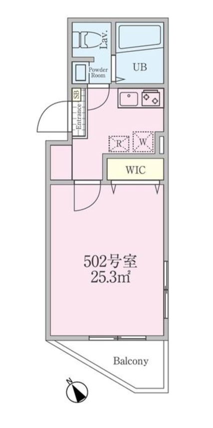 アーバンコート目黒　502号室　間取り