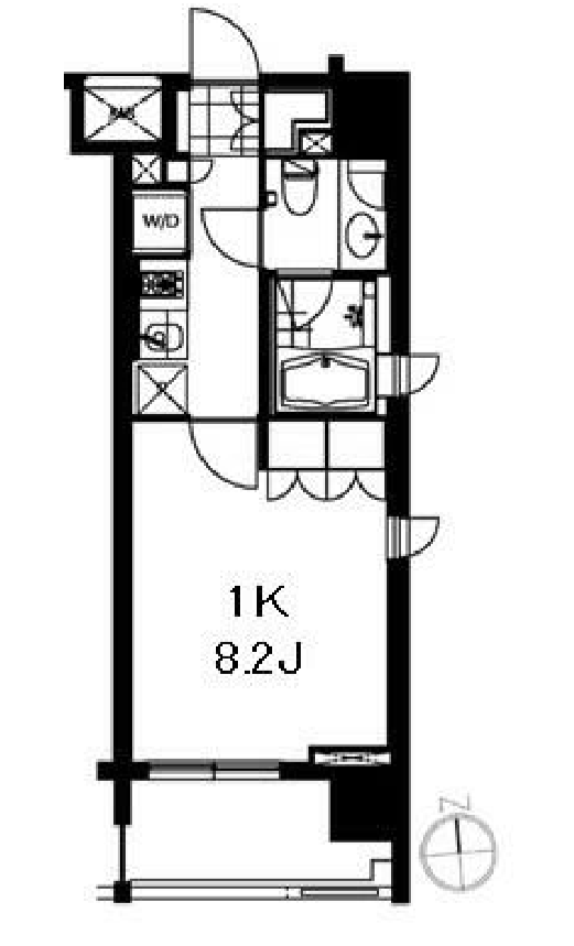 芝ウエスト　301号室　間取り
